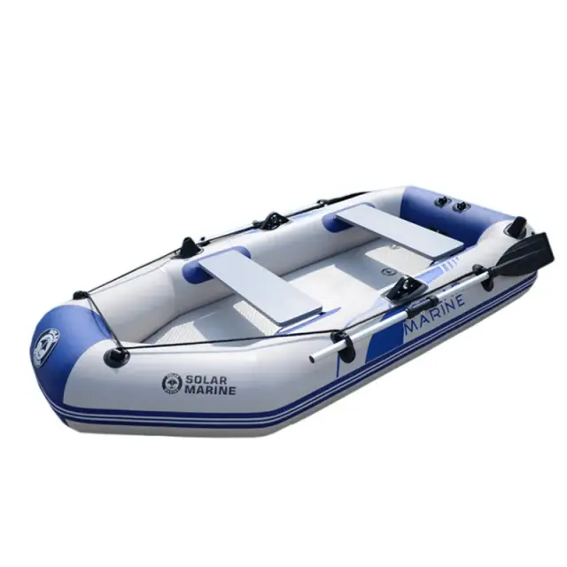 Tapete Inflável de PVC para Barcos e Caiaques - Acessório Marinho Solar para Até 3 Pessoas, Ideal para Pesca e Esportes Aquáticos com 2,6 m de Comprimento