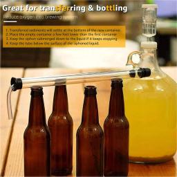 Auto Home Brewing Sifão, Beer Transfer Tools, Mangueira e Sifão Titular, Racking Cana, Food Grade Material, 5/16 ", 2 pcs - Image 6