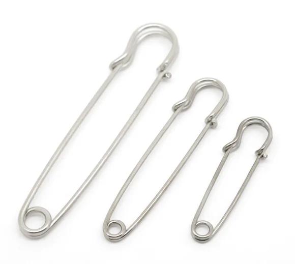 Pacote de Alfinetes de Segurança de Metal Prata para Costura, Artesanato e Acessórios de Joalheria