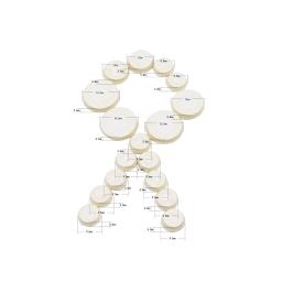 Couro Durável Clarinete Pads, Almofada Cork, Peças e Acessórios Para Instrumentos De Sopros, Substituição Do Botão Pad, 17Pcs, Conjunto - Image 4