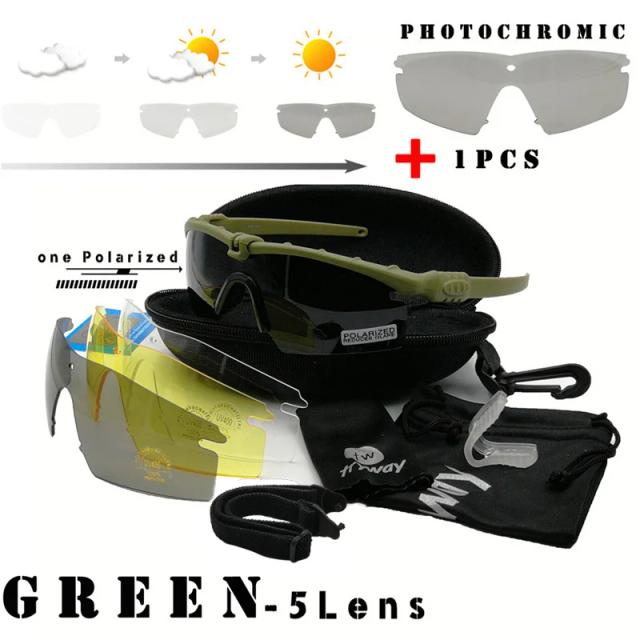Óculos Táticos Polarizados Tryway M 3.0 com Quadro de Proteção para Caminhadas e Paintball em TR90
