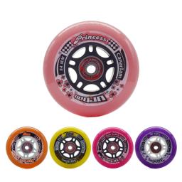 Patins Roda, velocidade em linha, elástico PU Track, Slalom Street Road pneu, ILQ-11, 24mm, 84A, 84A, 84A, 84A, 2Pcs - Image 1
