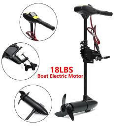 Barco inflável com motor elétrico, modelo portátil, preto, sem bateria - Image 1