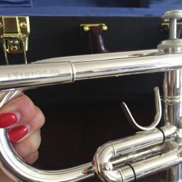 Vestuário para música, instrumento para fazer trompete com caixa de prata banhada a prata - Image 3