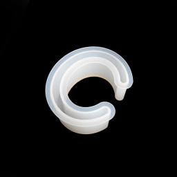 1pc semi-abertura seco flor resina epóxi molde c-em forma de pulseira molde de silicone europeu para fazer jóias diy artesanato ferramentas - Image 5