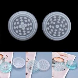 Silicone Mold Epóxi Resina Moldes para Artesanato DIY, Moedor de Tabaco, Folha, Ervas, Fumaça, Triturador de Especiarias, Ferramentas, 1 Conjunto - Image 1