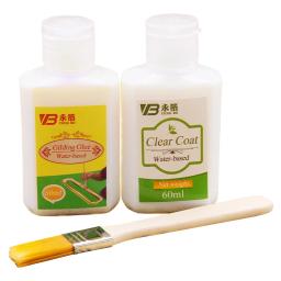 Brasão transparente com cola dourada para decoração, artesanato com verniz, folha de ouro à base de água, papel DIY, arte dos namorados, ferramentas de escova, 60ml - Image 4