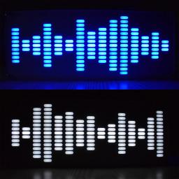 LED Equalizador Digital Música Espectro, DIY Toque Chave, Tamanho Grande, 225 Segmento, Ondas Sonoras, Kit Eletrônico - Image 2