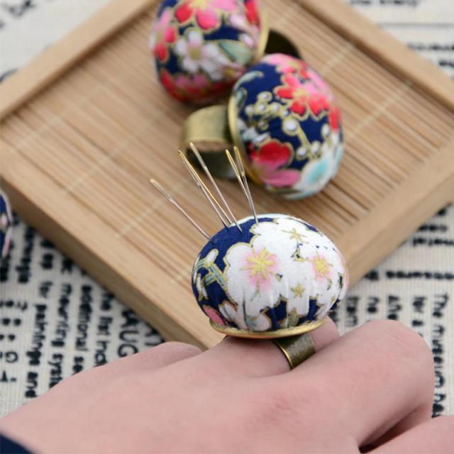 Anel Pin Ajustável com Almofadas para Quilting e Costura - Acessórios DIY Coloridos