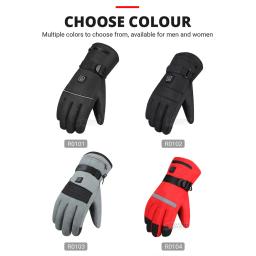 Luvas aquecidas USB touchscreen para homens e mulheres, luvas de inverno para snowboard, camping, resistente à água, caminhadas, esqui, moto, motocicleta - Image 2