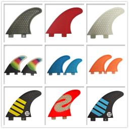 UPSURF FCS Barbatanas de prancha de surf S/M/L/M + UK2.1/UK2.1/S + GL/M + GL Barbatanas de surf de fibra de vidro em favo de mel Barbatanas duplas Acessórios de surf - Image 1