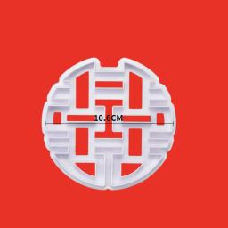 Feliz chinês festival carta xi cortador de biscoito plástico biscuit faca cozimento frutas bolo cozinha ferramentas molde impressão em relevo - Image 2