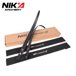 Nika membros curvo, N3 membros curvo recurvo, 55% fibra de carbono, Logo pequeno BULL, 22-46lbs, 1 par - Image 6