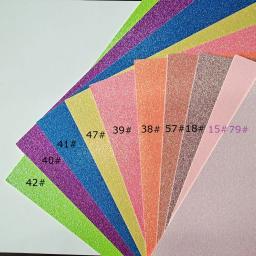 Cartolina infantil em cores mágicas com glitter, papel para artesanato diy com glitter 15 peças - Image 2