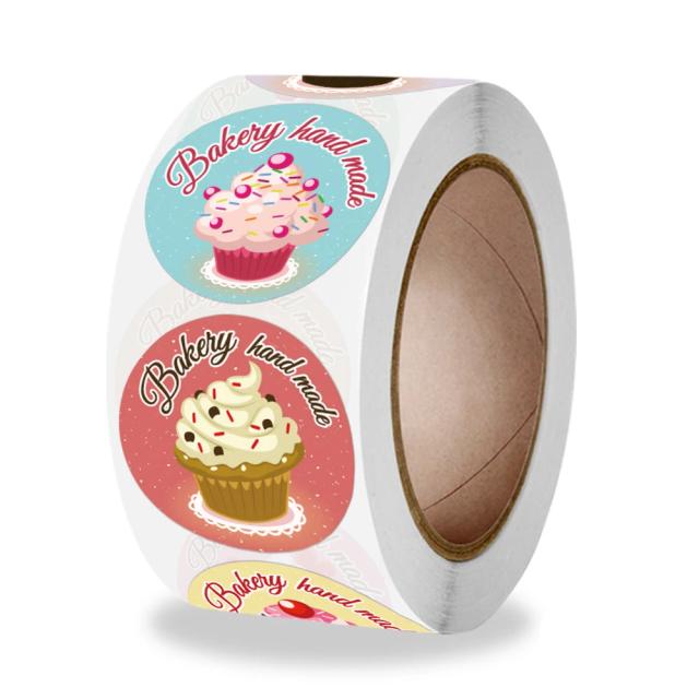 Adesivos Decorativos para Presentes - Conjunto de 50 a 500 Peças, 1 Polegada, Perfeito para Festas e Etiquetas DIY