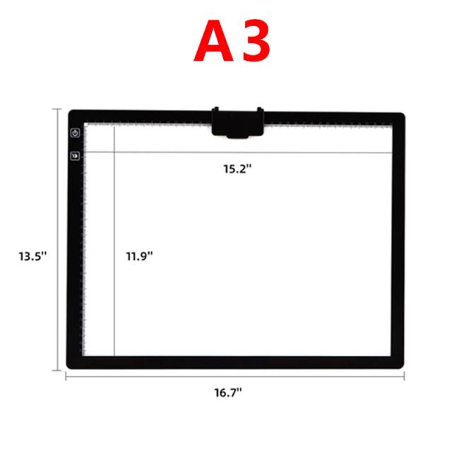 Almofada de Luz A3/A4 Sem Fio Recarregável para Desenho Artístico e X-Ray