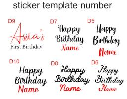 Bolha Adesivos com Nome Personalizado para Balões, Dia dos Namorados Festa do Evento, Baby Shower, Decoração de Aniversário, 18 ou 24 ", Apenas Adesivo, 1PC - Image 5