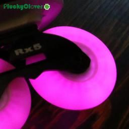 1pc patins piscando roda de rolo 60mm 64mm 68mm 70mm rolo inline freestyle slalom luminosa led luz brilhante roda brilhante - Image 6