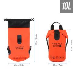 Saco seco impermeável para River Trekking, Flutuante, Mochila Roll-Top, Deriva, Natação, Esportes aquáticos, Ao ar livre, 10L, 15L, 20L - Image 6