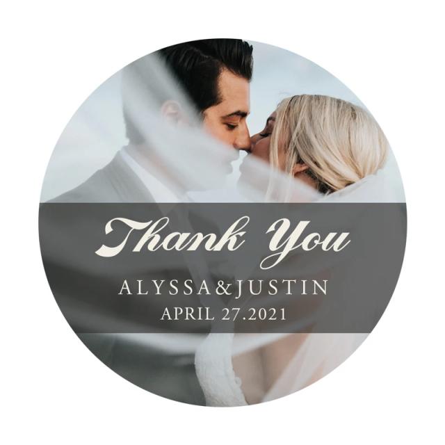 Convites e Etiquetas Personalizadas para Casamentos e Aniversários com Impressão de Fotos de 4.5cm