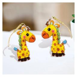Needlework diy conjuntos de ponto cruz para kit de bordado girafa telefone bonito acessório fio de algodão casa contada cruz-costura - Image 1