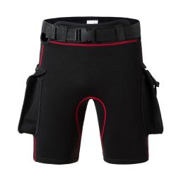 Calções de mergulho masculino e feminino com bolsos de peso, ajustáveis, com elástico, neoprene, protetor solar, novo - Image 3