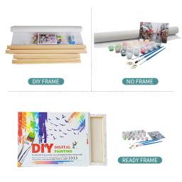 GATYZTORY-Kit Pintura a Óleo para Adultos e Crianças, Canvas Picture, Pintura à Mão, DIY Set, Presente de Natal, Handmade, Por Números - Image 5