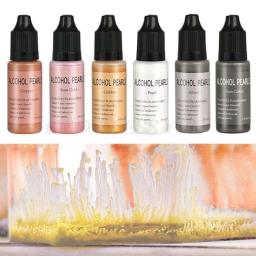 Resina de pigmento metálica com álcool de 6 tamanhos e 15ml, tinta concentrada com base em álcool, resina epoxy para artesanatos - Image 6