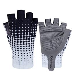 Novo pro aero equipe de bicicleta luvas ciclismo meio dedo ao ar livre bicicleta estrada esporte luvas das mulheres dos homens guantes ciclismo - Image 6