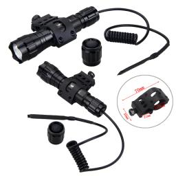 Lanterna de Caça Tática Branca, Arma de Luz, Rifle Scope, Airsoft Mount, Switch, 18650, Carregador USB, Caixa, 5000lm - Image 4