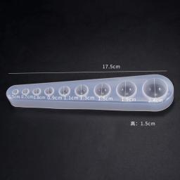 Molde de resina uv coleção de hemisfério longo, ferramentas de joias, acessórios para joias - Image 2