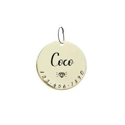 001 gato cão identificação tag para animais de estimação colar nome personalizado e símbolo engraçado com número de telefone gravura lado da frente - Image 1