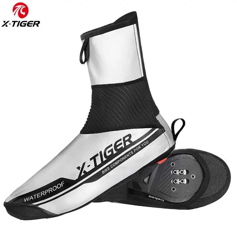 X-TIGER impermeável reflexivo ciclismo sapato capa à prova de vento mountain bike sapato cobre inverno ciclismo overshoes cobre - Image 1