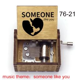 Caixa de música personalizada 18 note, música pop com movimento de madeira impressa, caixa de música personalizada para escritório e casa, brinquedo de presente de aniversário - Image 5