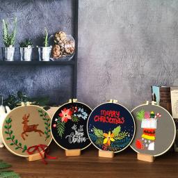 Feliz natal bordado kit para iniciante kits de ponto cruz série diy criativo presente thread needlework conjuntos costura artesanato decoração - Image 5
