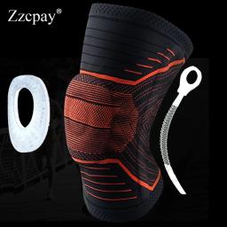 Joelheira acolchoada esportiva, suporte de joelheira para corrida, esportes, vôlei, basquete, proteção e segurança, joelheiras para ciclismo, 1 peça - Image 4