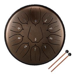6 polegada 11-tom de aço língua tambor conjunto mão pan tambores com baquetas percussão instrumento musical para yoga meditação relaxamento - Image 1