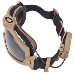 Óculos tático com sistema de ventilador, óculos de alto impacto, lente protetora intercambiável, ciclismo, paintball, airsoft, jogo de guerra - Image 2