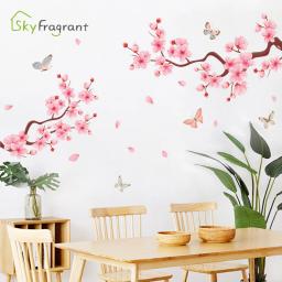 Elegante adesivo de parede flor ramo auto-adesivo adesivos sala de estar fundo decoração do quarto decoração da sua casa decoração do quarto - Image 2