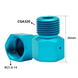 Tanque de paintball co2 cga 320 adaptador cilindro paintball regulador converte - Image 4