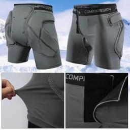 Protetor de snowboard quadril acolchoado shorts adultos esportes ao ar livre esqui skate hóquei defesa snowboard proteção shorts - Image 1