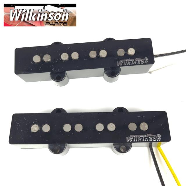Conjunto Vintage Wiljackson JB Jazz para Guitarra Elétrica com Captador Alnico WBJ N/B - Estilo 1960 Feito na Coreia