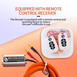 Impermeável Controle Remoto Subaquático Thruster, Kayak SUP Paddle Board, Barco Paddle Board, 24V, 7kg Impulso, 408W, 40A, TD6E - Image 3