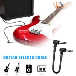 Cabo de pedal para guitarra, amplificador de guitarra elétrica 6.35 com 15cm para efeito de baixo, acessórios para instrumentos musicais - Image 2