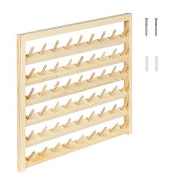 Suporte de madeira para carretéis de linha de costura 48/54, organizador de suporte de linha de costura, suporte de armazenamento de bordado, suporte de suporte de prateleira racional. - Image 1