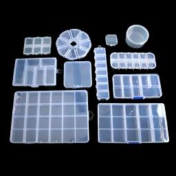 Caixa de plástico com compartimento ajustável para costura, recipiente para bordados, caixas de plástico e ferramentas para recipientes, 1 a 5 peças - Image 1