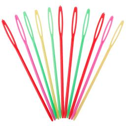 10 pçs 7cm /9cm agulhas de fios de lã plástico agulhas de tricô ganchos de crochê tapeçaria crianças diy camisola agulhas de tecelagem ferramentas - Image 5