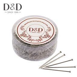 Aço inoxidável Fine Stain Pins Retos, Dressmaker Pins para Costura, Fazer Jóias, Ferramentas de Costura DIY, 900 PCs, 1000PCs, 26mm - Image 1