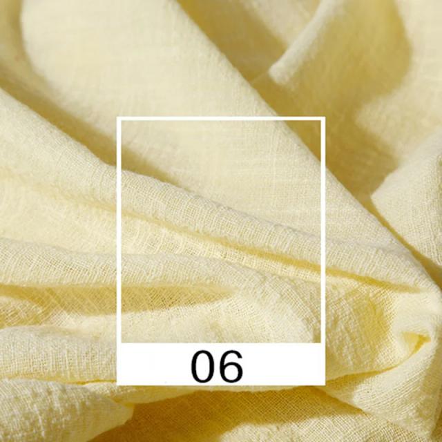 Algodão de Linho Macio e Orgânico - Tecido Natural Puro para Costura, DIY e Roupas Artesanais