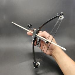 Ao ar livre mini arco composto com polia portátil destacável poderoso alvo tiro com arco e flecha brinquedos esportivos conjunto - Image 1